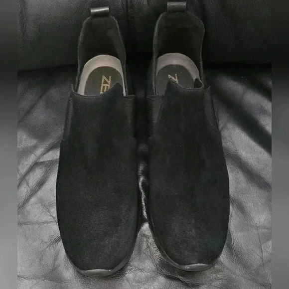 Cole Haan Womens Grand Zero Suede Black Slip on Sneaker boot Shoe Size 9  US - Picture 9 of 10